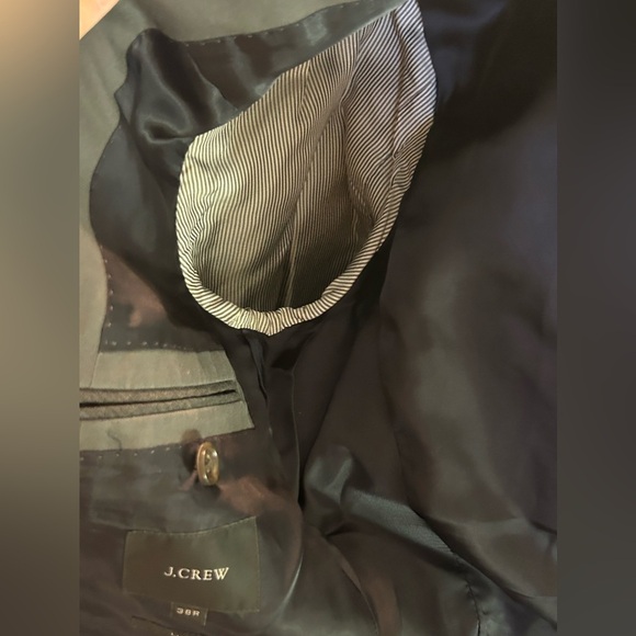Jcrew Ludlow Sports Jacket 100% Cotton Solid Gray Preppy Causal Sz 38R - Picture 12 of 16